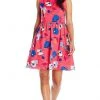 Cocktail Dresses Adrianna Papell - 11252420 Floral Printed Bateau A-line Dress