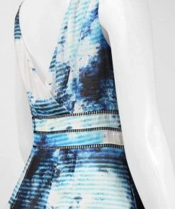 Cocktail Dresses Adrianna Papell - 12242570 Cloud Print Bateau Cocktail Dress
