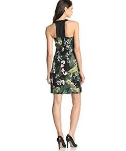 Adrianna Papell - 16PD77170 Printed Halter Sheath Cocktail Dress