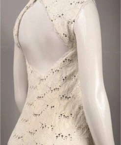 Formal Gowns Adrianna Papell - 231M44950 Cap Sleeve Sequined Lace Gown