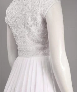 Cocktail Dresses Adrianna Papell - 41893570 Scoop Short Dress - 1 Pc Ivory In Size 6 Available