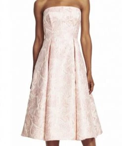 Cocktail Dresses Adrianna Papell - 41911800 Strapless Floral Jacquard Dress