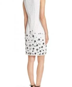 Adrianna Papell - 41931450 Sequin Bateau Sheath Dress