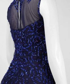 Cocktail Dresses Adrianna Papell - 54465630 Illusion Jewel Sequined Mesh Cocktail Dress