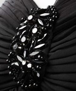 Adrianna Papell - 81850600 Pleated V-neck A-line Dress