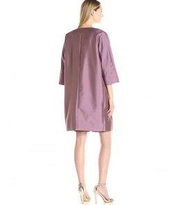 Adrianna Papell - 81920850 Embroidered Lace Sheath Dress With Topper Cocktail Dresses