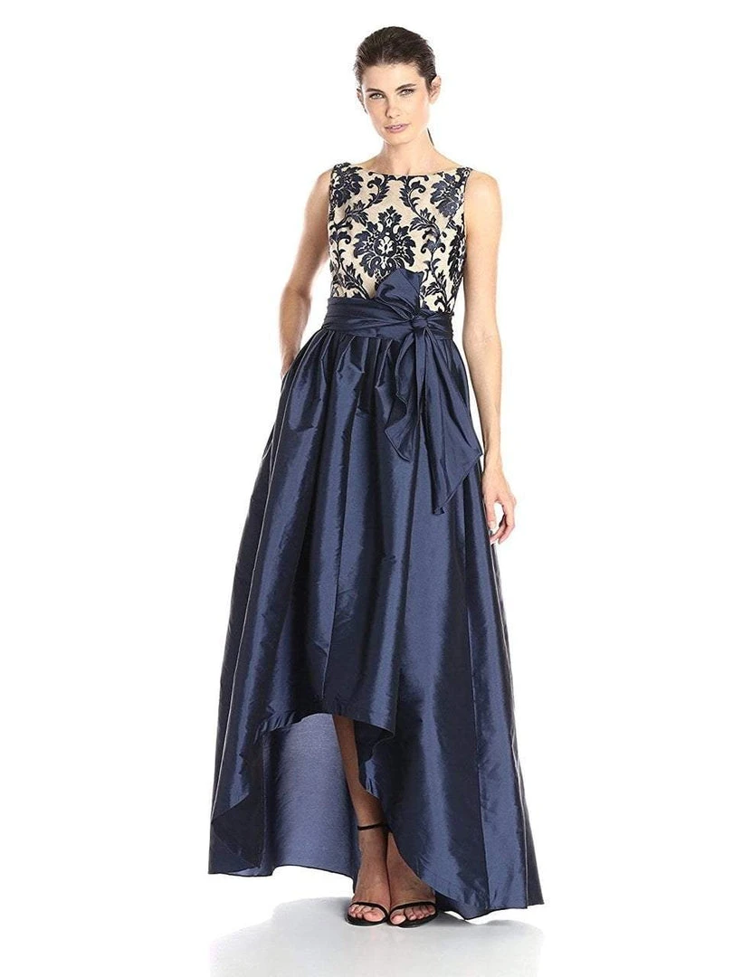 Adrianna Papell - 81928510 Sleeveless Floral Bateau Hi-Low Ballgown Formal Gowns 3 Adrianna Papell - 81928510 Sleeveless Floral Bateau Hi-Low Ballgown Formal Gowns