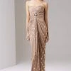 Adrianna Papell - 91869580 Bead Embellished Sweetheart Chiffon Dress Formal Gowns