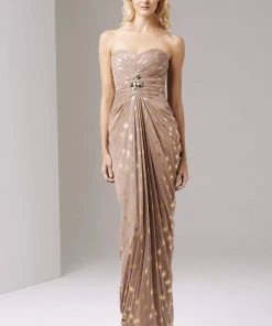 Adrianna Papell - 91869580 Bead Embellished Sweetheart Chiffon Dress Formal Gowns