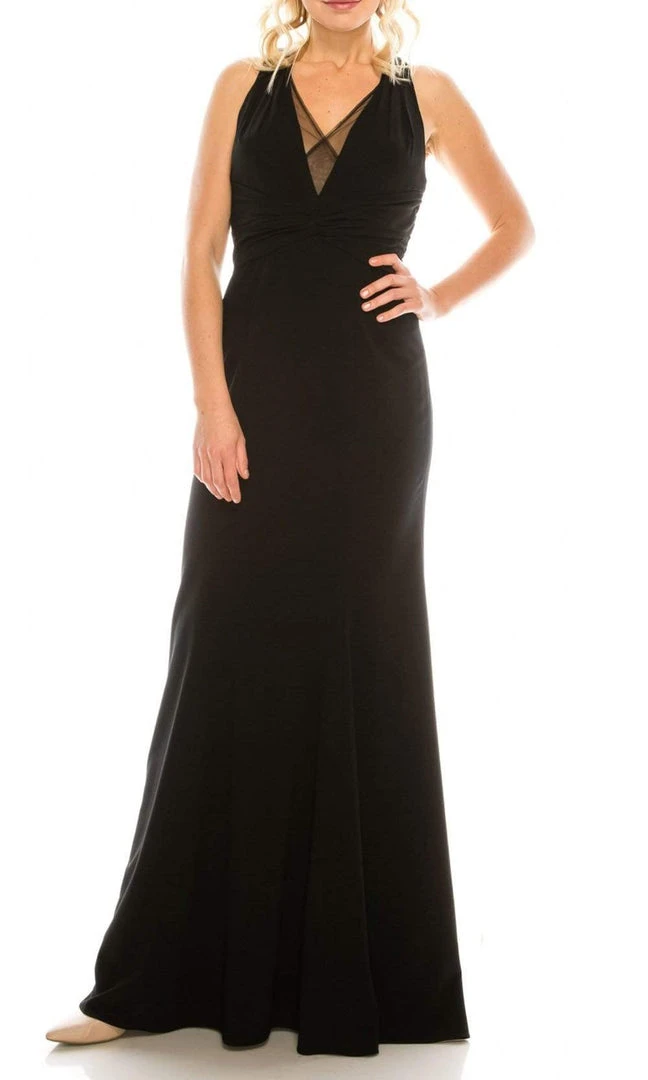 Formal Gowns Adrianna Papell - 91884490 V-Neck Long Dress 3 Formal Gowns Adrianna Papell - 91884490 V-Neck Long Dress