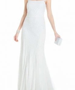 Formal Gowns Adrianna Papell - 91888730 Beaded And Sequined Square Trumpet Dress