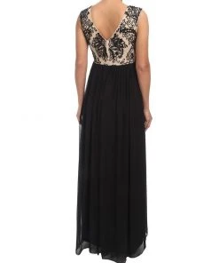 Adrianna Papell - 91899340 Beaded Cap Sleeves Chiffon Dress Formal Gowns