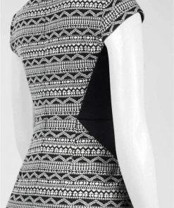 Cocktail Dresses Adrianna Papell - AP1D100324 Origami Knit Sheath Dress