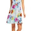 Adrianna Papell - AP1D100808 Floral Print Empire A-Line Dress