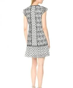 Adrianna Papell - AP1D101943 Floral Lace Jewel Cocktail Dress Cocktail Dresses