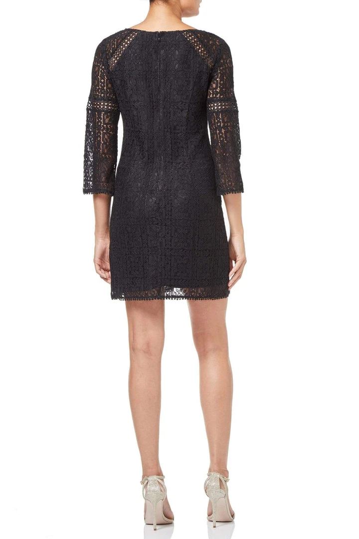 Adrianna Papell - AP1D102465 Quarter Length Sleeve Lace Shift Dress 4 Adrianna Papell - AP1D102465 Quarter Length Sleeve Lace Shift Dress