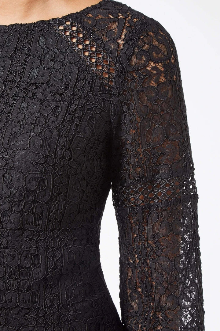 Adrianna Papell - AP1D102465 Quarter Length Sleeve Lace Shift Dress 6 Adrianna Papell - AP1D102465 Quarter Length Sleeve Lace Shift Dress