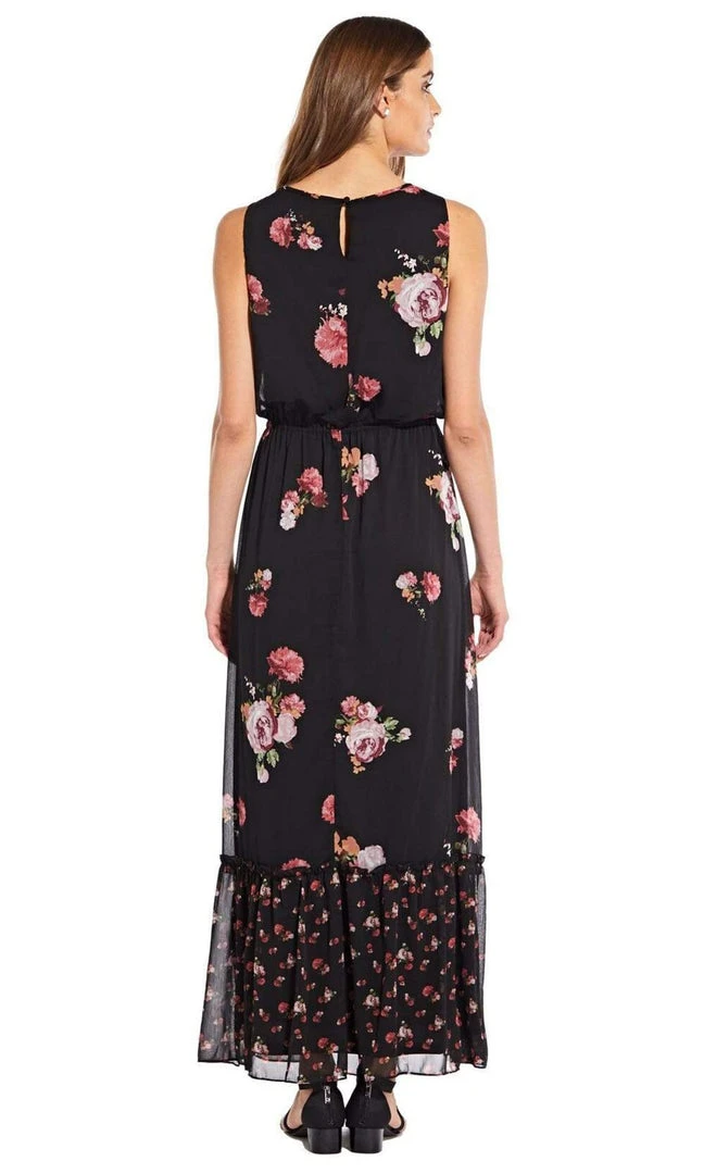 Formal Gowns Adrianna Papell - AP1D102546 Sleeveless Floral Print Chiffon Dress 4 Formal Gowns Adrianna Papell - AP1D102546 Sleeveless Floral Print Chiffon Dress