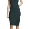Cocktail Dresses Adrianna Papell - AP1D102617 Cowl High Neck Fitted Cocktail Dress