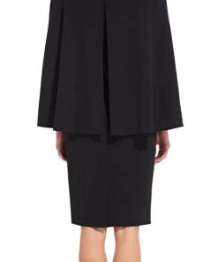 Adrianna Papell - AP1D103195 Jewel Cape Sleeve Cocktail Dress Cocktail Dresses 8 Adrianna Papell - AP1D103195 Jewel Cape Sleeve Cocktail Dress Cocktail Dresses