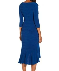 Cocktail Dresses Adrianna Papell - AP1D103516 High Low Asymmetrical Bandage Dress