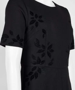 Adrianna Papell - AP1D103623 Short Sleeves Velvet Appliqued Jumpsuit Plus Size Dresses 9 Adrianna Papell - AP1D103623 Short Sleeves Velvet Appliqued Jumpsuit Plus Size Dresses