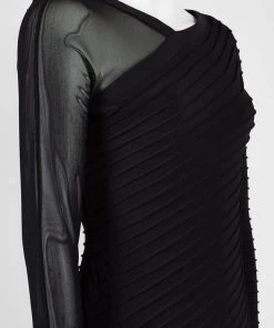 Adrianna Papell - AP1D103839 Long Sleeve Ribbed Fitted Dress