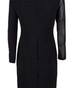 Adrianna Papell - AP1D103839 Long Sleeve Ribbed Fitted Dress