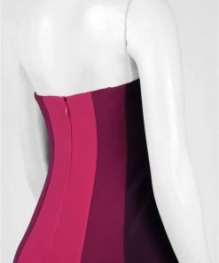 Formal Gowns Adrianna Papell - AP1E200919 Color Block Jersey Dress