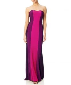 Formal Gowns Adrianna Papell - AP1E200919 Color Block Jersey Dress