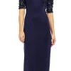 Formal Gowns Adrianna Papell - AP1E201359 Embellished Scuba Sheath Dress