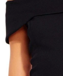 Adrianna Papell - AP1E201555 Embellished Off-shoulder Sheath Dress Cocktail Dresses