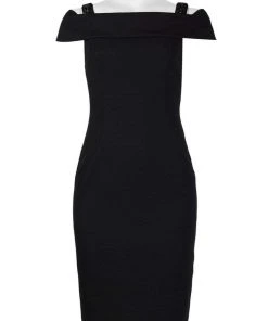 Adrianna Papell - AP1E201555 Embellished Off-shoulder Sheath Dress Cocktail Dresses