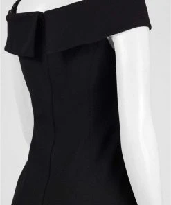 Adrianna Papell - AP1E201555 Embellished Off-shoulder Sheath Dress Cocktail Dresses