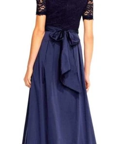 Formal Gowns Adrianna Papell - AP1E201965 Off-Shoulder Taffeta A-line Gown 8 Formal Gowns Adrianna Papell - AP1E201965 Off-Shoulder Taffeta A-line Gown