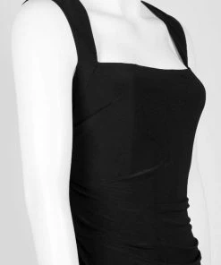 Adrianna Papell - AP1E202255 Sleeveless Square Neckline Sheath Dress Formal Gowns