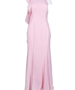 Adrianna Papell - AP1E203268 Ruffled High Neck Trumpet Dress