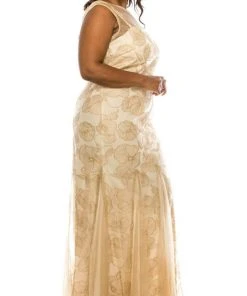 Formal Gowns Adrianna Papell - AP1E203566W Floral Evening Dress