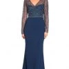Adrianna Papell - AP1E203730 Embellished V-Neck Evening Gown Formal Gowns