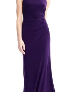 Adrianna Papell - AP1E203781 Embellished Bateau Jersey Sheath Dress