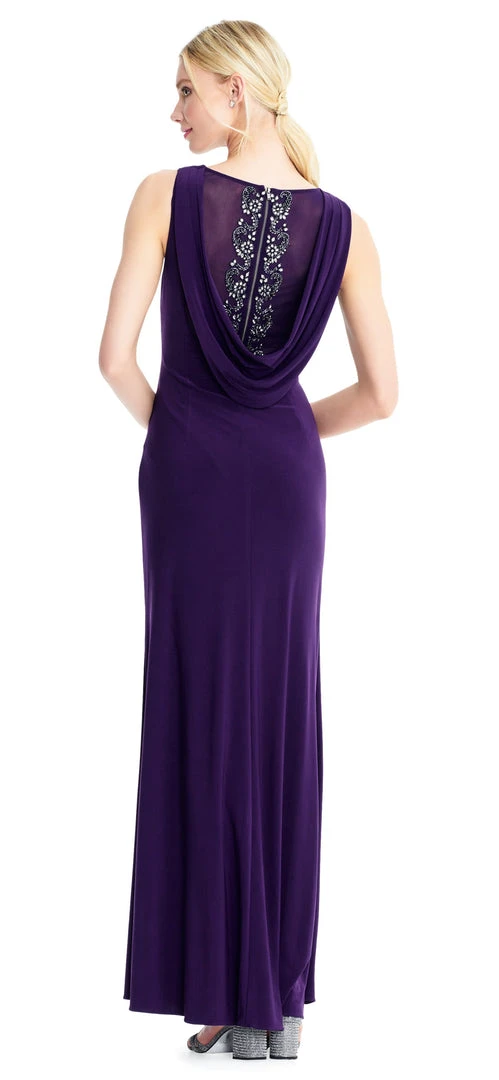 Adrianna Papell - AP1E203781 Embellished Bateau Jersey Sheath Dress 4 Adrianna Papell - AP1E203781 Embellished Bateau Jersey Sheath Dress