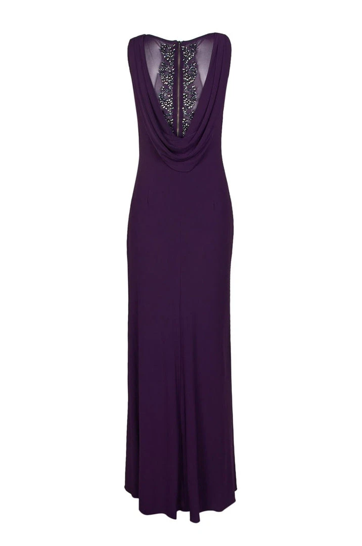 Adrianna Papell - AP1E203781 Embellished Bateau Jersey Sheath Dress 8 Adrianna Papell - AP1E203781 Embellished Bateau Jersey Sheath Dress