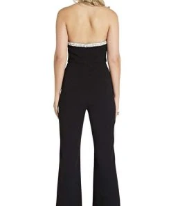 Adrianna Papell - AP1E204372 Pearl Beaded High Halter Jumpsuit 11 Adrianna Papell - AP1E204372 Pearl Beaded High Halter Jumpsuit