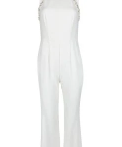 Adrianna Papell - AP1E204372 Pearl Beaded High Halter Jumpsuit 13 Adrianna Papell - AP1E204372 Pearl Beaded High Halter Jumpsuit