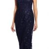 Adrianna Papell - AP1E204699 Embroidered Illusion Sheath Dress