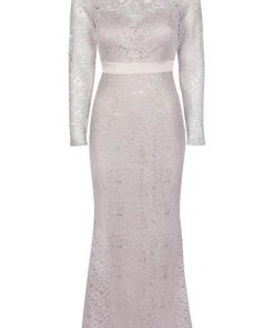 Adrianna Papell - AP1E205128 Lace Long Sleeve Fitted Dress Formal Gowns