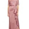 Formal Gowns Adrianna Papell - AP1E205141 Embroidered Bateau Satin Sheath Dress 2 Formal Gowns Adrianna Papell - AP1E205141 Embroidered Bateau Satin Sheath Dress