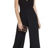 Plus Size Dresses Adrianna Papell - AP1E205170 Sleeveless Halter V-neck Jumpsuit 1 Plus Size Dresses Adrianna Papell - AP1E205170 Sleeveless Halter V-neck Jumpsuit