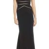 Adrianna Papell - AP1E205633 Short Sleeve V-Neck Long Formal Dress