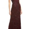 Formal Gowns Adrianna Papell - AP1E205915 Illusion Neckline Beaded Evening Gown 1 Formal Gowns Adrianna Papell - AP1E205915 Illusion Neckline Beaded Evening Gown